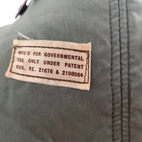 Vtg US Military Overcoat/Trench Coat Double Breasted Size Short S Olive Green - Picture 10 of 14